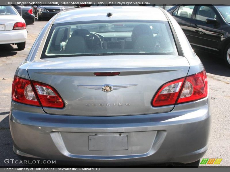 Silver Steel Metallic / Dark Slate Gray/Light Slate Gray 2008 Chrysler Sebring LX Sedan