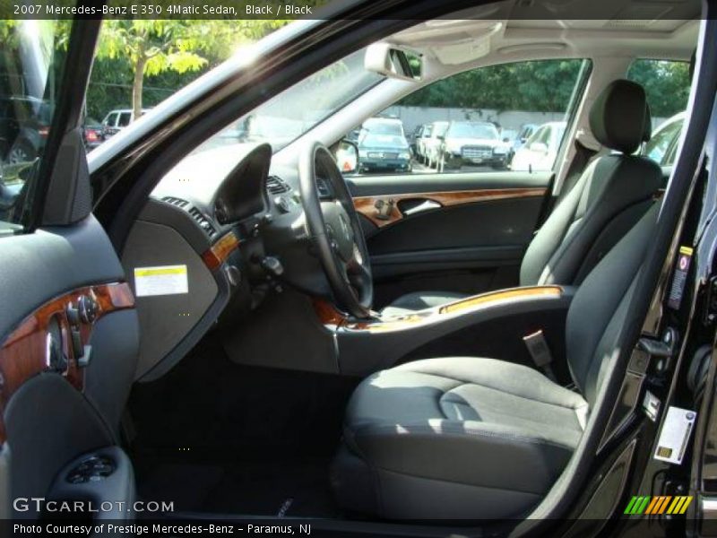 Black / Black 2007 Mercedes-Benz E 350 4Matic Sedan