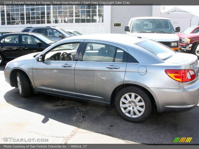 Silver Steel Metallic / Dark Slate Gray/Light Slate Gray 2008 Chrysler Sebring LX Sedan