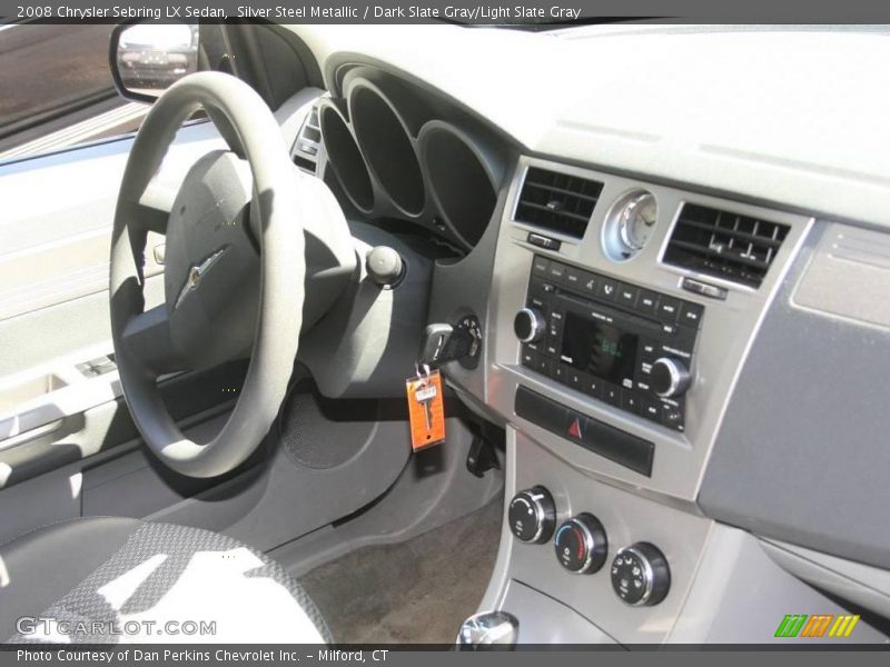 Silver Steel Metallic / Dark Slate Gray/Light Slate Gray 2008 Chrysler Sebring LX Sedan