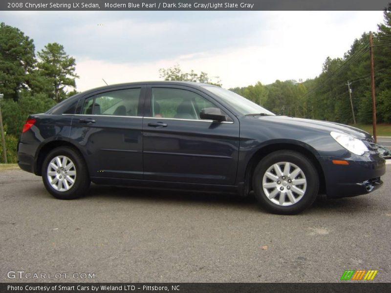 Modern Blue Pearl / Dark Slate Gray/Light Slate Gray 2008 Chrysler Sebring LX Sedan