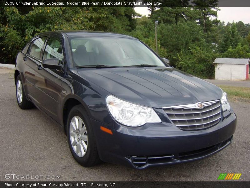 Modern Blue Pearl / Dark Slate Gray/Light Slate Gray 2008 Chrysler Sebring LX Sedan