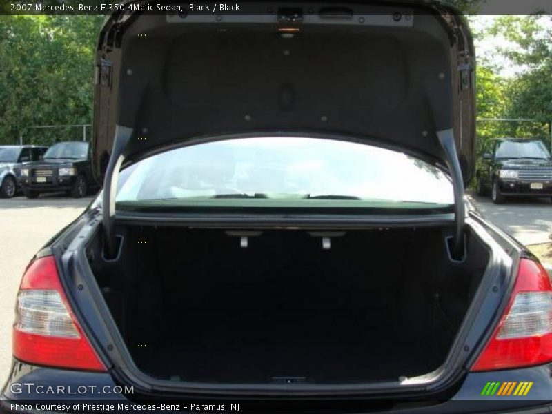Black / Black 2007 Mercedes-Benz E 350 4Matic Sedan