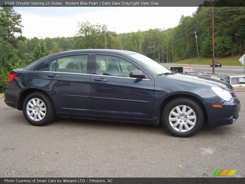 Modern Blue Pearl / Dark Slate Gray/Light Slate Gray 2008 Chrysler Sebring LX Sedan