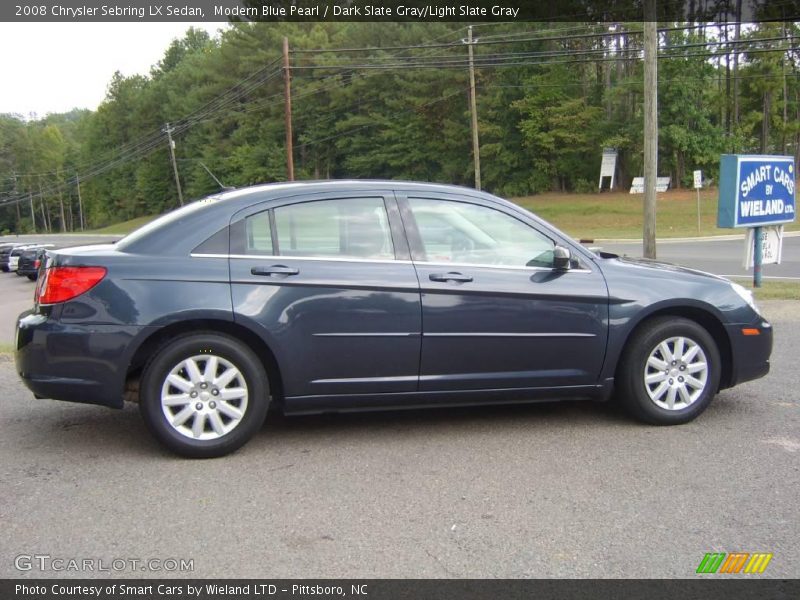 Modern Blue Pearl / Dark Slate Gray/Light Slate Gray 2008 Chrysler Sebring LX Sedan