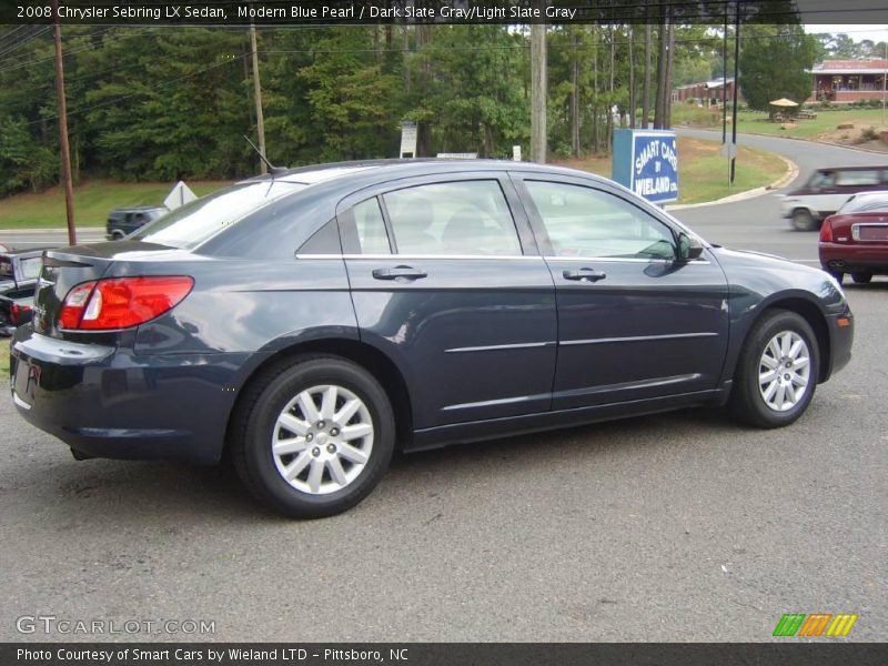Modern Blue Pearl / Dark Slate Gray/Light Slate Gray 2008 Chrysler Sebring LX Sedan