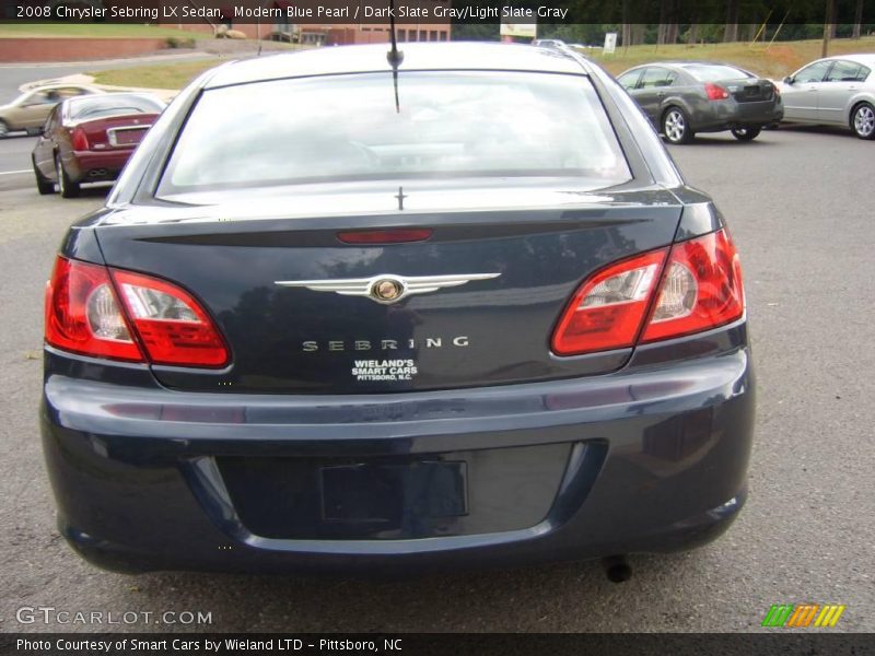Modern Blue Pearl / Dark Slate Gray/Light Slate Gray 2008 Chrysler Sebring LX Sedan