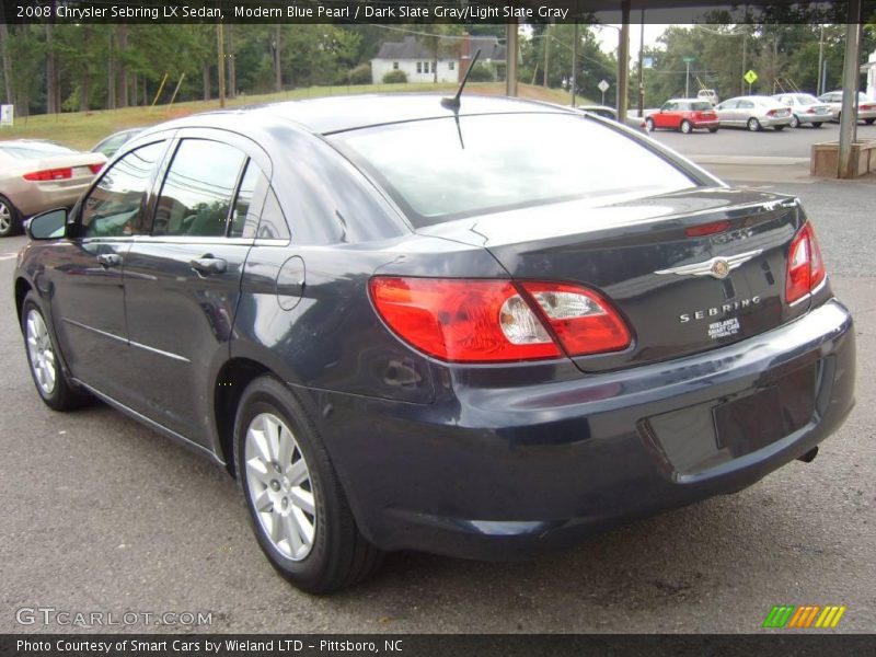 Modern Blue Pearl / Dark Slate Gray/Light Slate Gray 2008 Chrysler Sebring LX Sedan