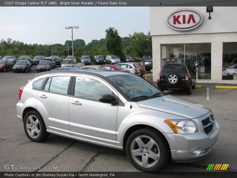Bright Silver Metallic / Pastel Slate Gray 2007 Dodge Caliber R/T AWD