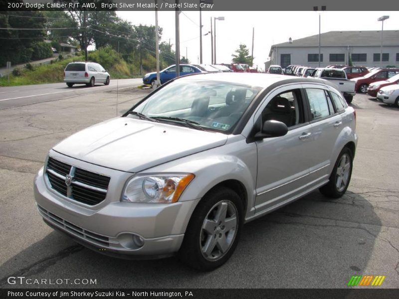 Bright Silver Metallic / Pastel Slate Gray 2007 Dodge Caliber R/T AWD