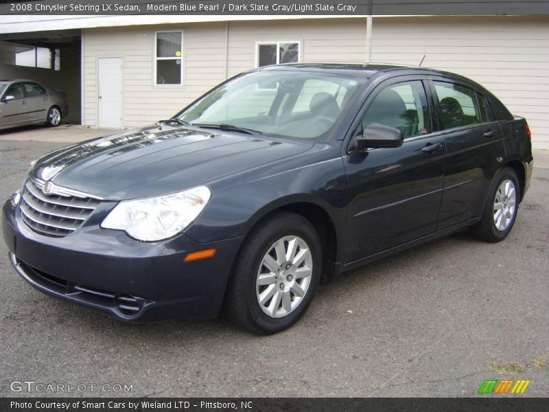 Modern Blue Pearl / Dark Slate Gray/Light Slate Gray 2008 Chrysler Sebring LX Sedan