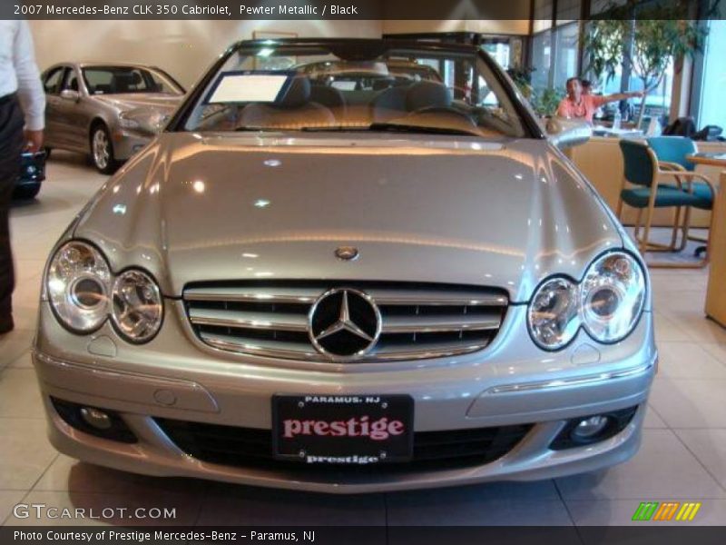Pewter Metallic / Black 2007 Mercedes-Benz CLK 350 Cabriolet