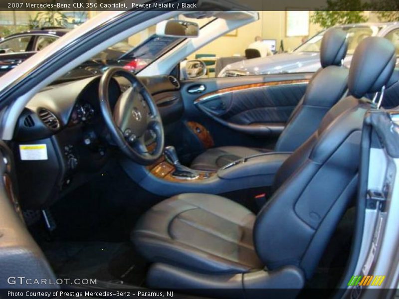 Pewter Metallic / Black 2007 Mercedes-Benz CLK 350 Cabriolet
