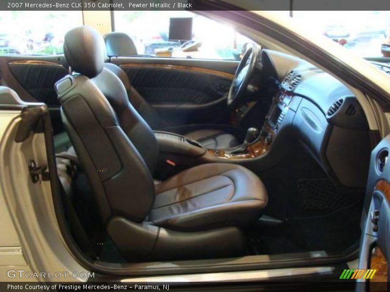 Pewter Metallic / Black 2007 Mercedes-Benz CLK 350 Cabriolet