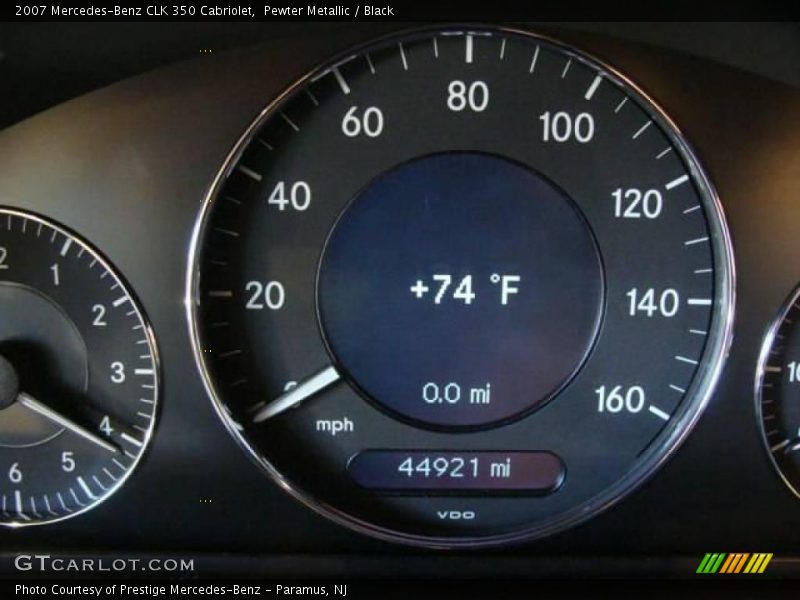 Pewter Metallic / Black 2007 Mercedes-Benz CLK 350 Cabriolet