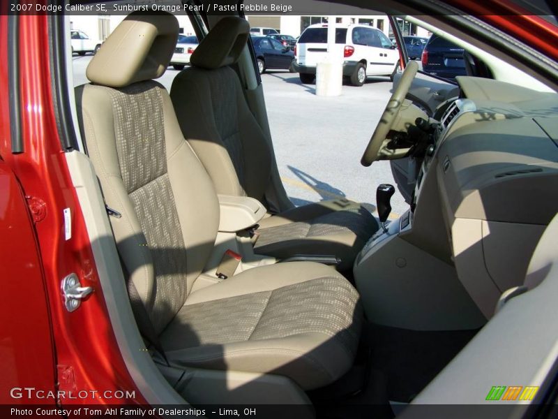 Sunburst Orange Pearl / Pastel Pebble Beige 2007 Dodge Caliber SE