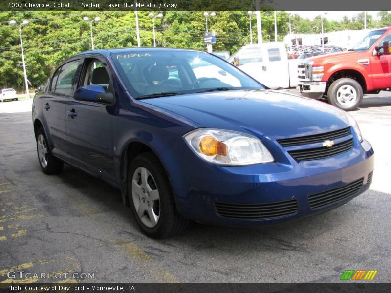 Laser Blue Metallic / Gray 2007 Chevrolet Cobalt LT Sedan