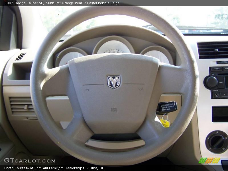 Sunburst Orange Pearl / Pastel Pebble Beige 2007 Dodge Caliber SE