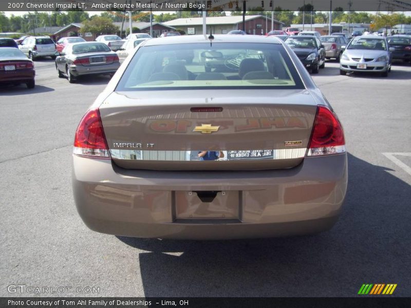 Amber Bronze Metallic / Neutral Beige 2007 Chevrolet Impala LT