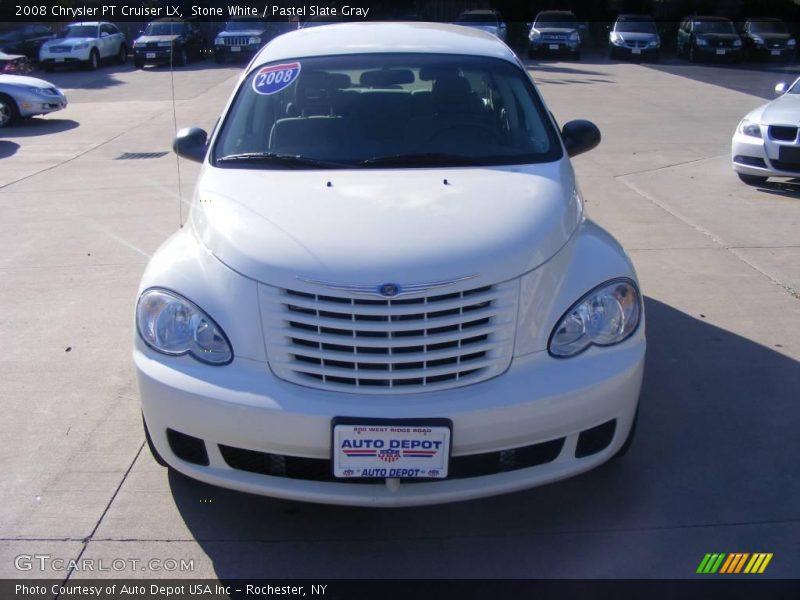 Stone White / Pastel Slate Gray 2008 Chrysler PT Cruiser LX