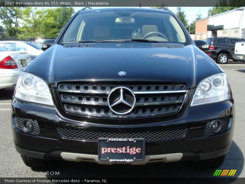 Black / Macadamia 2007 Mercedes-Benz ML 350 4Matic
