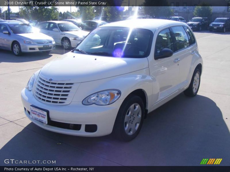 Stone White / Pastel Slate Gray 2008 Chrysler PT Cruiser LX