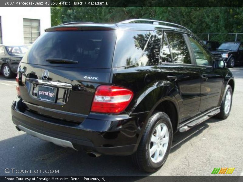 Black / Macadamia 2007 Mercedes-Benz ML 350 4Matic