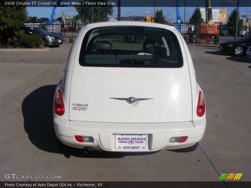 Stone White / Pastel Slate Gray 2008 Chrysler PT Cruiser LX