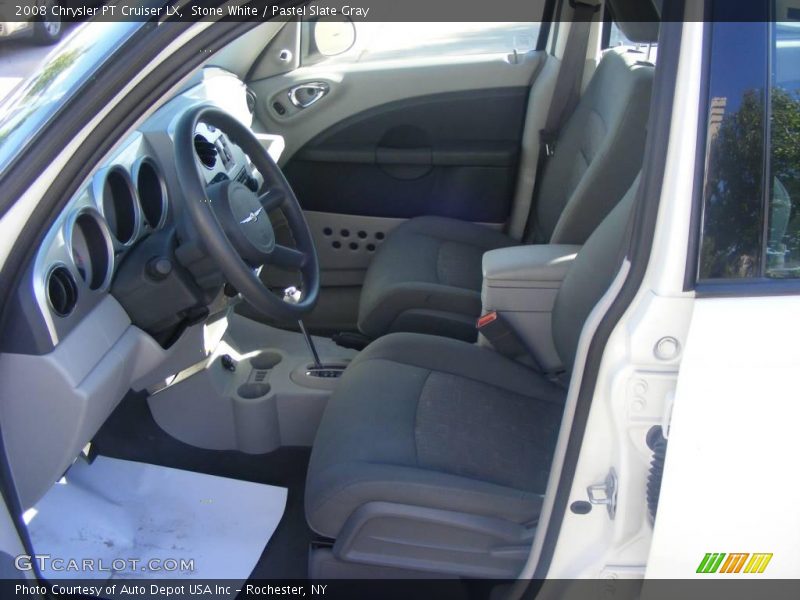 Stone White / Pastel Slate Gray 2008 Chrysler PT Cruiser LX