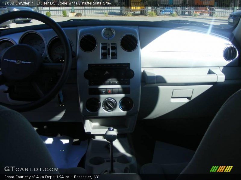Stone White / Pastel Slate Gray 2008 Chrysler PT Cruiser LX