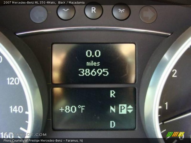 Black / Macadamia 2007 Mercedes-Benz ML 350 4Matic