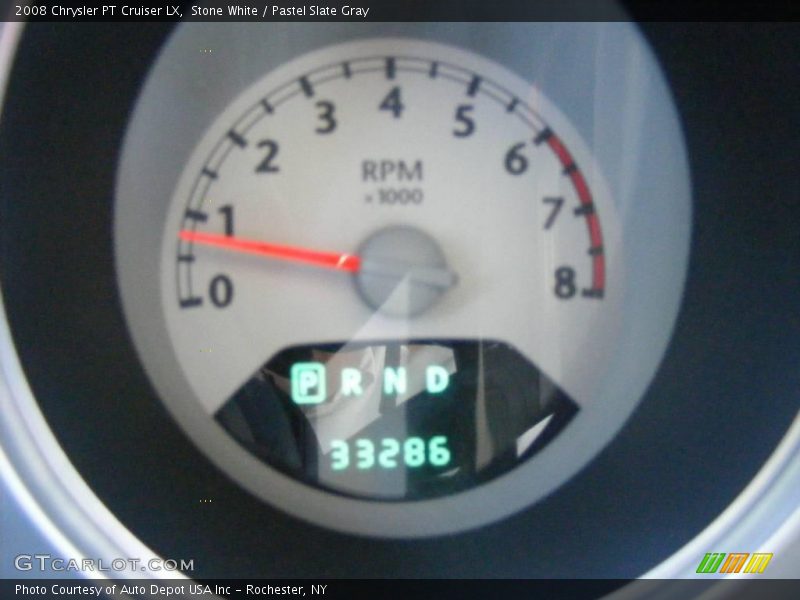 Stone White / Pastel Slate Gray 2008 Chrysler PT Cruiser LX