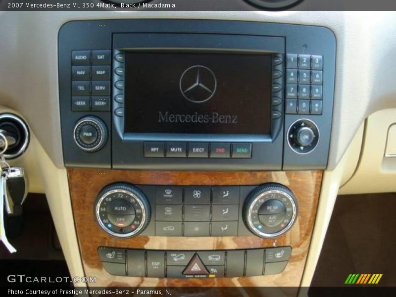 Black / Macadamia 2007 Mercedes-Benz ML 350 4Matic