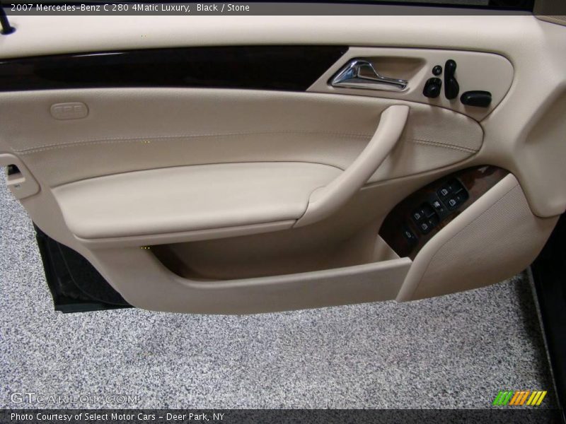 Black / Stone 2007 Mercedes-Benz C 280 4Matic Luxury