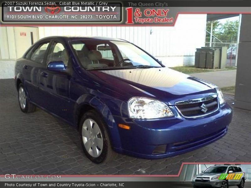 Cobalt Blue Metallic / Grey 2007 Suzuki Forenza Sedan