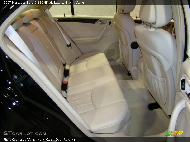Black / Stone 2007 Mercedes-Benz C 280 4Matic Luxury