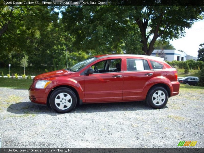 Inferno Red Crystal Pearl / Dark Slate Gray 2008 Dodge Caliber SE