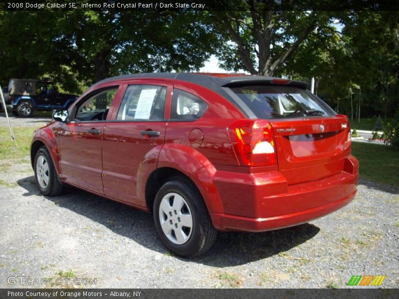 Inferno Red Crystal Pearl / Dark Slate Gray 2008 Dodge Caliber SE
