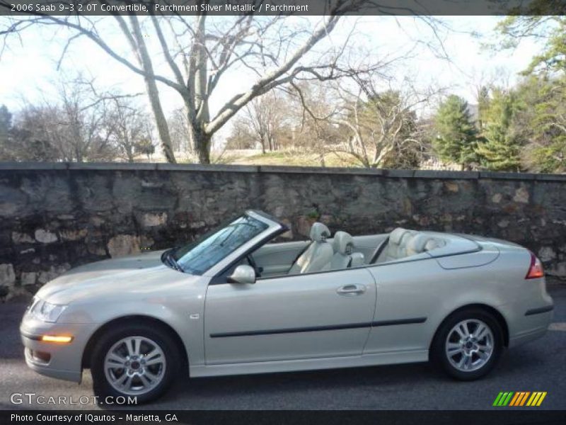 Parchment Silver Metallic / Parchment 2006 Saab 9-3 2.0T Convertible