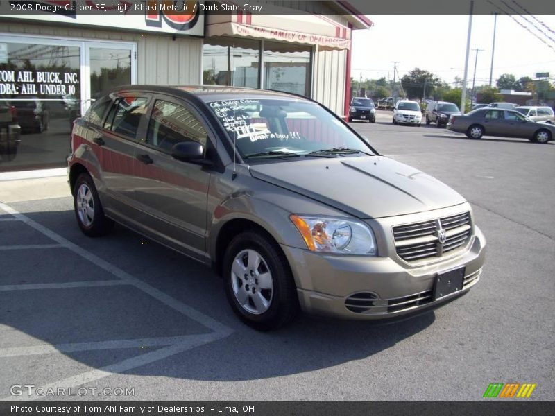 Light Khaki Metallic / Dark Slate Gray 2008 Dodge Caliber SE