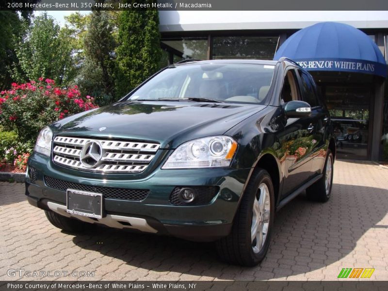 Jade Green Metallic / Macadamia 2008 Mercedes-Benz ML 350 4Matic