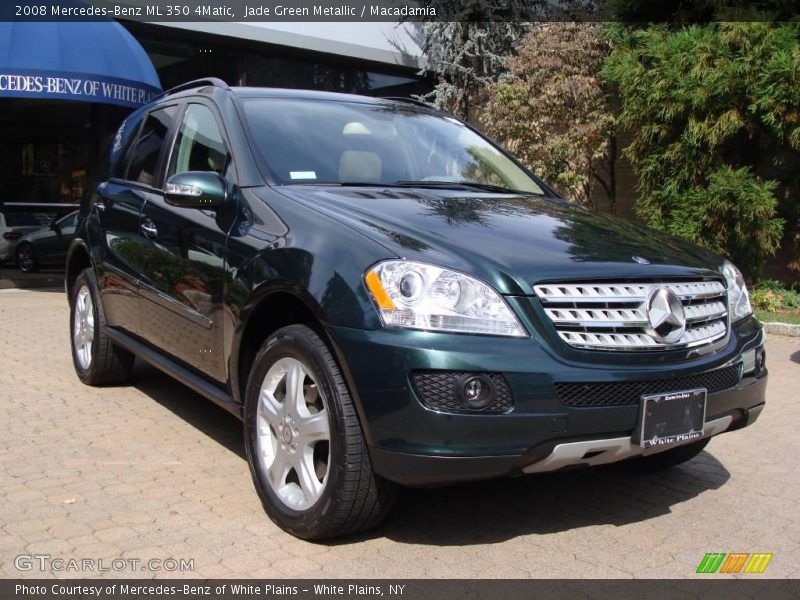 Jade Green Metallic / Macadamia 2008 Mercedes-Benz ML 350 4Matic