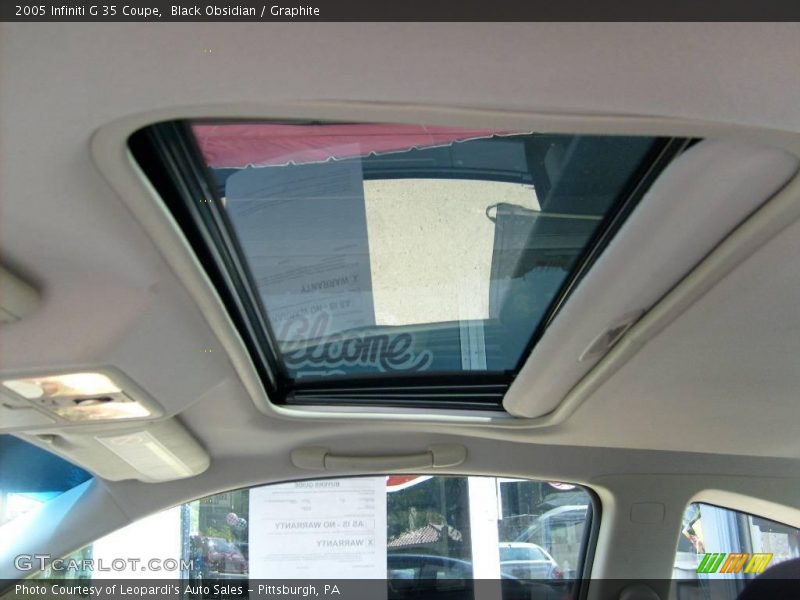 Black Obsidian / Graphite 2005 Infiniti G 35 Coupe