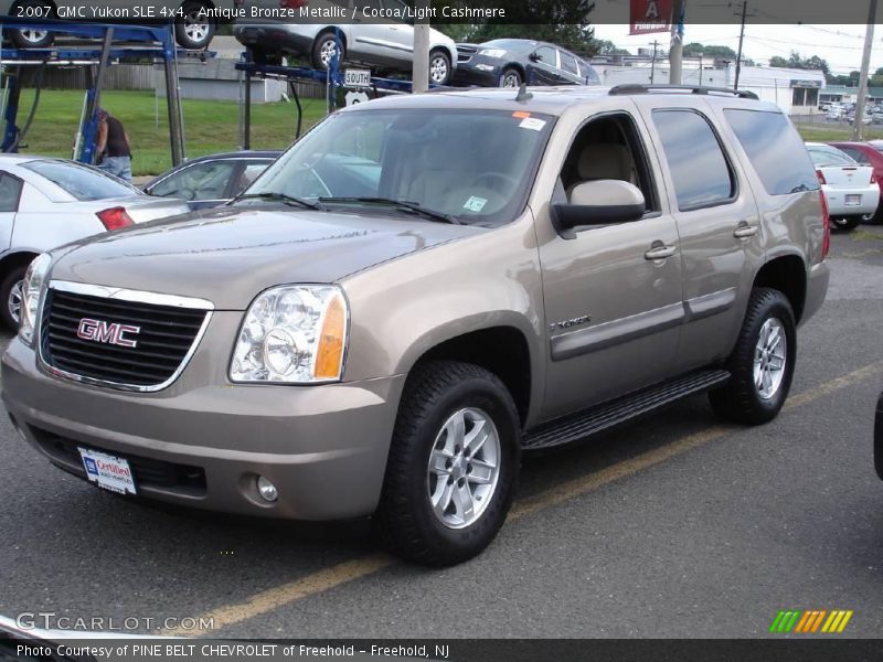 Antique Bronze Metallic / Cocoa/Light Cashmere 2007 GMC Yukon SLE 4x4