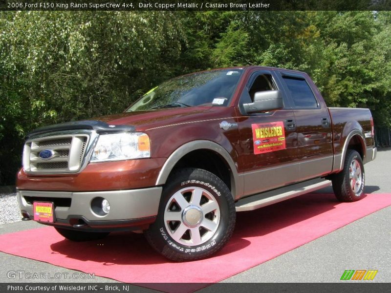 Dark Copper Metallic / Castano Brown Leather 2006 Ford F150 King Ranch SuperCrew 4x4