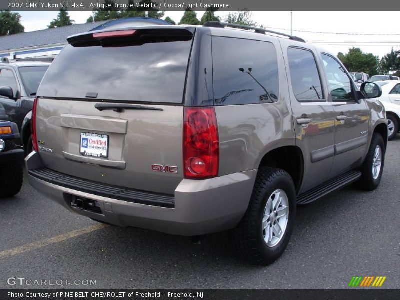 Antique Bronze Metallic / Cocoa/Light Cashmere 2007 GMC Yukon SLE 4x4