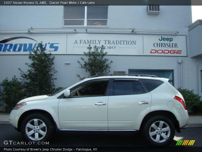 Glacier Pearl White / Cafe Latte 2007 Nissan Murano SL AWD