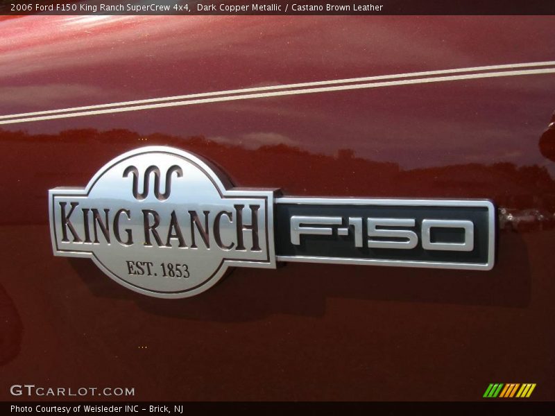 Dark Copper Metallic / Castano Brown Leather 2006 Ford F150 King Ranch SuperCrew 4x4
