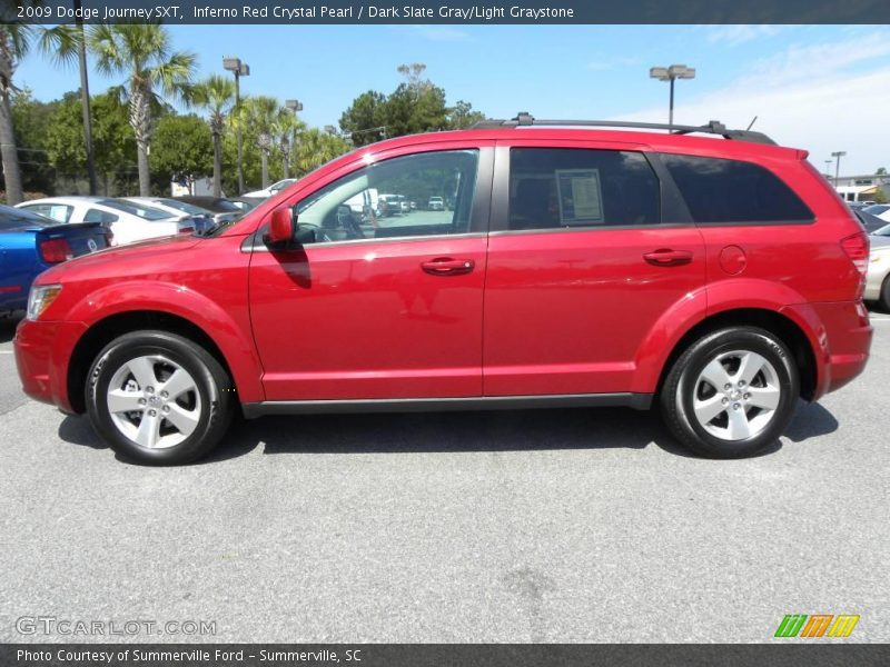 Inferno Red Crystal Pearl / Dark Slate Gray/Light Graystone 2009 Dodge Journey SXT