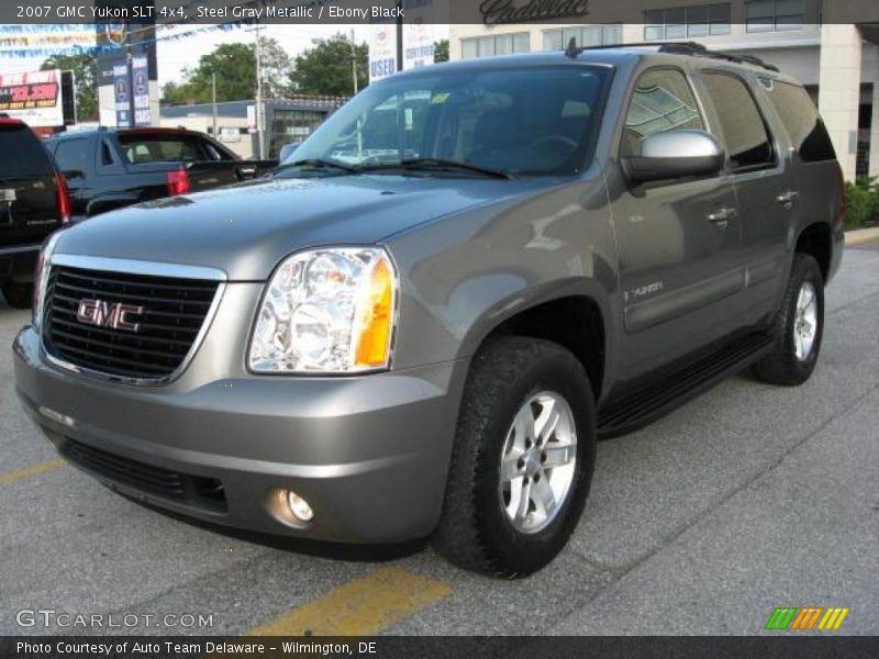 Steel Gray Metallic / Ebony Black 2007 GMC Yukon SLT 4x4